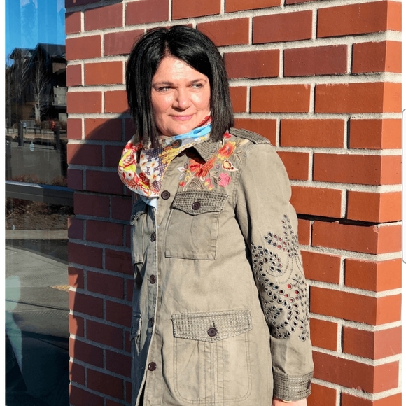 VIOLETTE EYELET MILITARY JACKET🧡🧡 - Picture 6 of 16